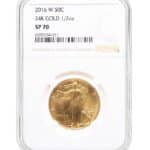 2016-W 1/2 oz American Gold Walking Liberty -100 Year Anniversary - NGC SP70