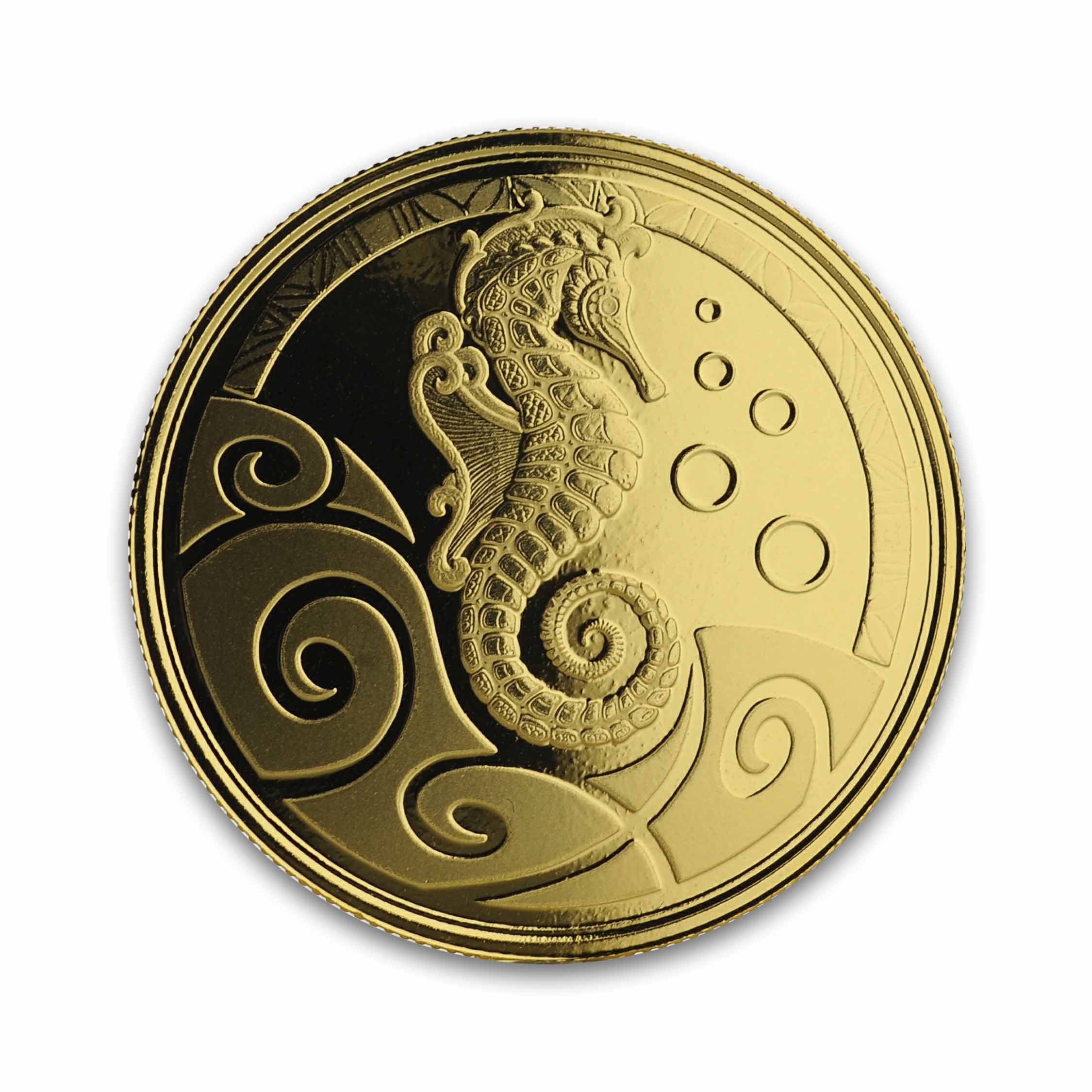 2019 Samoa Seahorse 1 oz Gold Proof Coin - The Gold Marketplace