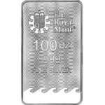 100 oz Silver Bar - Britannia