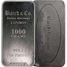 1 kilo platinum bar