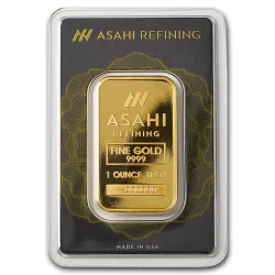 1 oz Gold Bar - Asahi Refining (Carded)