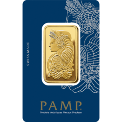 1 oz Gold Bar - PAMP Fortuna (Carded)