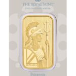 1 oz Gold Bar - Britannia (Carded)