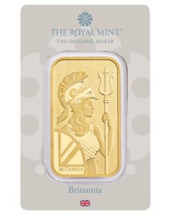 1 oz Gold Bar - Britannia (Carded)