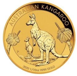 1/10 oz Australian Kangaroo Gold Coin (Year Varies)