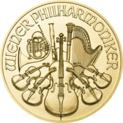 1/10 oz Austrian Philharmonic Gold Coin (Year Varies)