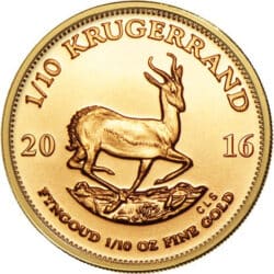 1/10 oz Gold Krugerrand (Year Varies)