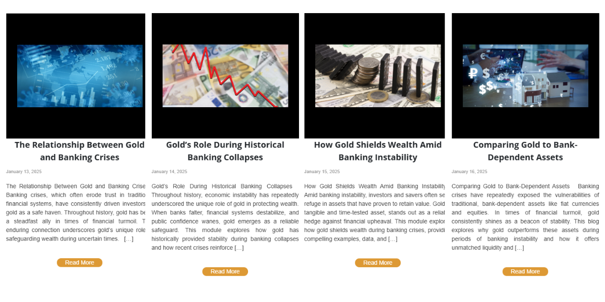 Blog Lecture Series #12 - Gold as a Lifeline in Banking Crises